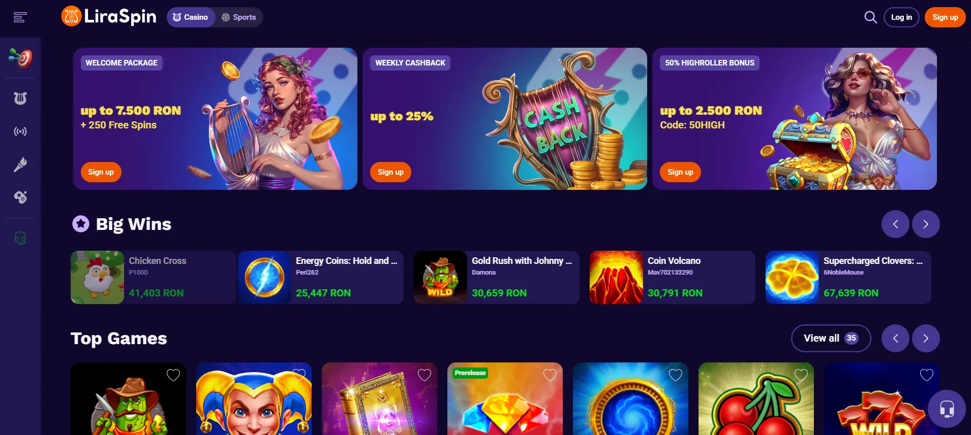 Casino online LiraSpin